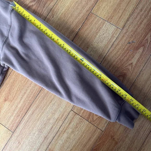 TNA Cozy 1/4-Zip Cropped Sweatshirt - Taupe size Small - Picture 7 of 10